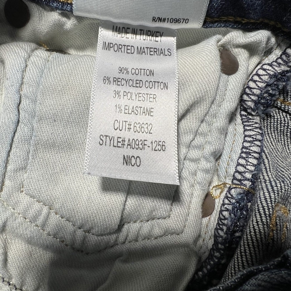 AGOLDE Jeans Womens 25 Nico High Rise Slim Straight Stretch Denim Button Fly‎ - Picture 10 of 16